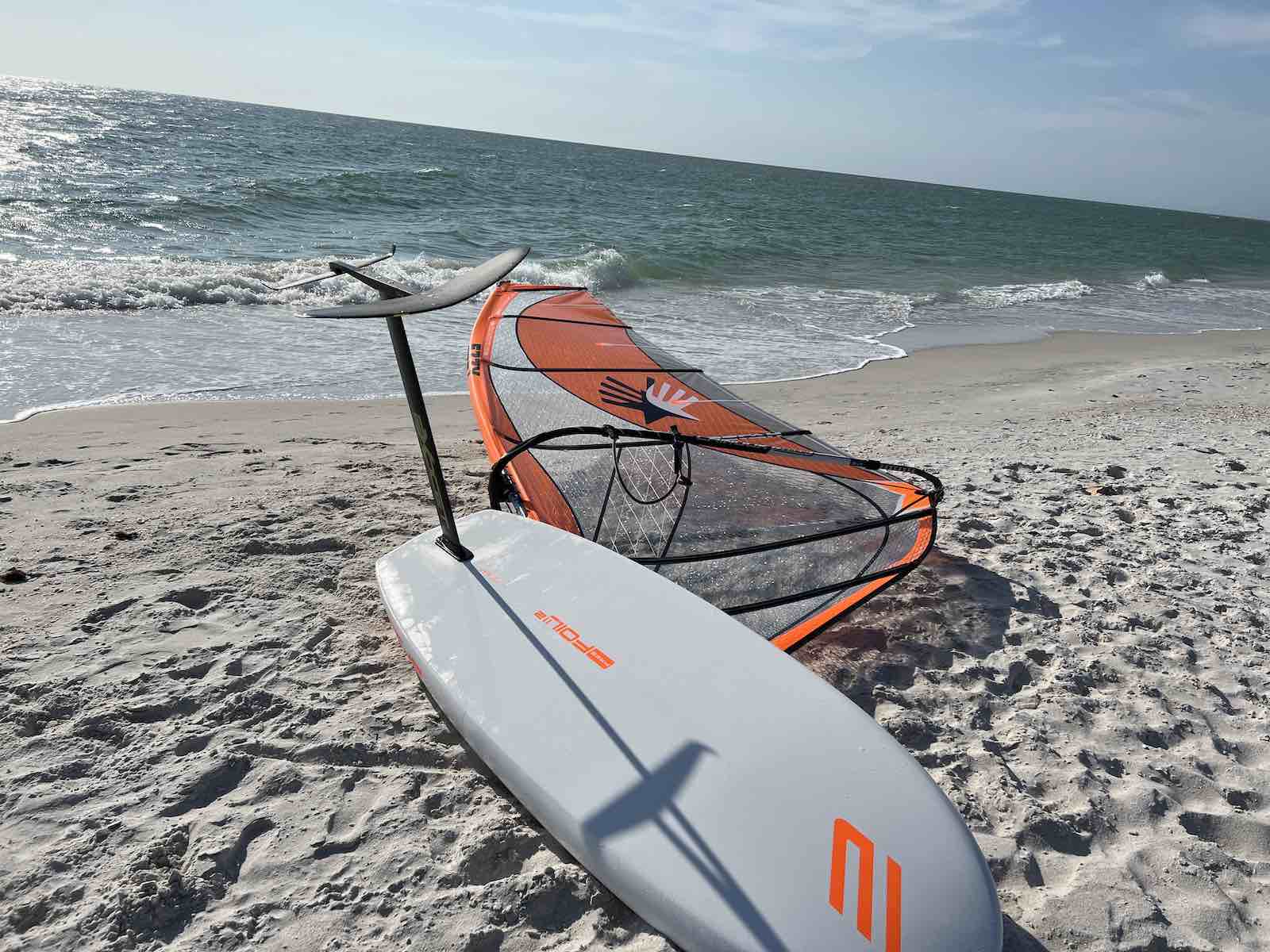 Local windsurfing session in Southwest Florida